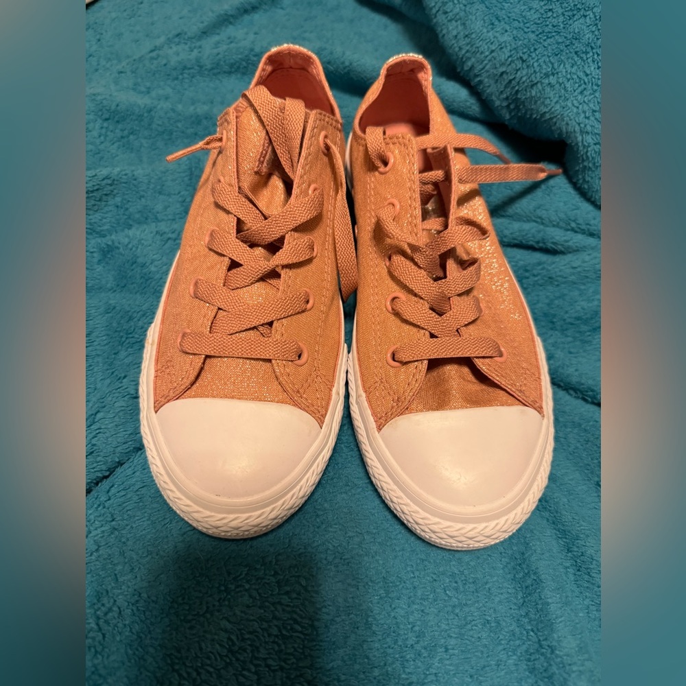 Converse low top chuck Taylor ROSE GOLD FLECKED  sz 3 eur 35 cm 22 ladies 5